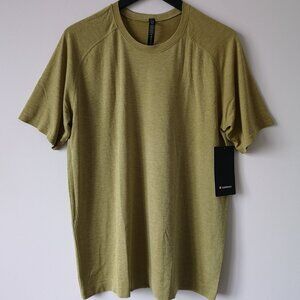 NWT LULULEMON AGLD/DWGN Yellow Green Metal Vent Tech SS 2.0 Top Shirt Men's XL